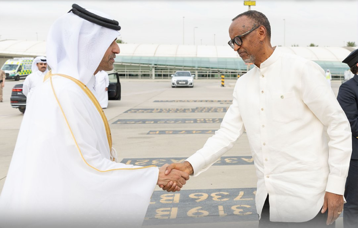 President of Rwanda arrives in Doha to offer condolences on passing of HH the Father Amir